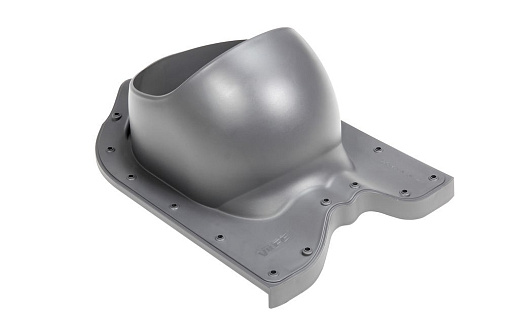 Проходной элемент Vilpe Nera 2K Серый для металлочерепицы с профилем Finnera