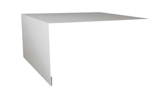 Планка околооконная простая 250x75 Grand Line с покрытием Полиэстер 0,45 мм RAL 9003