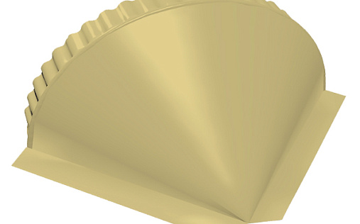 Малая конусная заглушка Grand Line с покрытием Полиэстер 0,45 мм RAL 1015