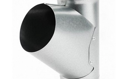 Водосточный тройник Эконом 100 мм Оцинкованный (Zn)