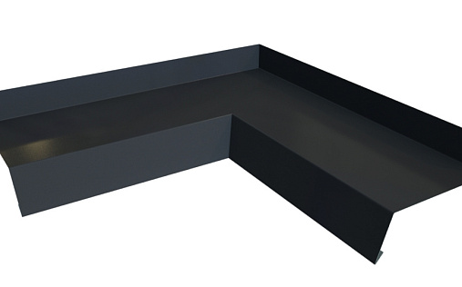 Угол отлива 100 внутренний Grand Line с покрытием Satin Matt TX 0,5 мм RAL 7024