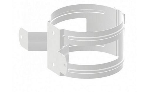 Кронштейн трубы на дерево Эконом 100 мм RAL 9003