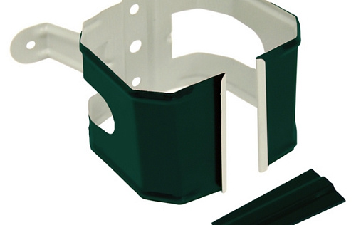 Кронштейн трубы на дерево прямоугольный Grand Line Vortex 103x77 мм RAL 6005