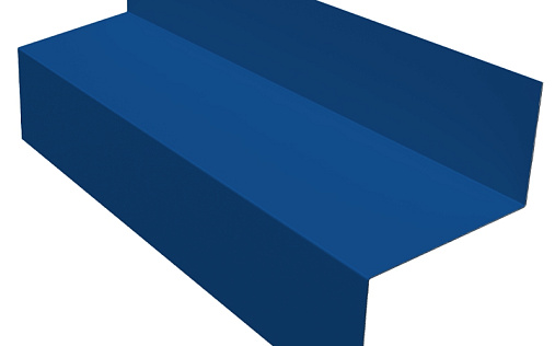 Отлив межэтажный 45 Grand Line с покрытием Satin 0,5 мм RAL 5005