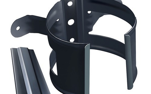 Кронштейн трубы на дерево Grand Line 90 мм RAL 7024