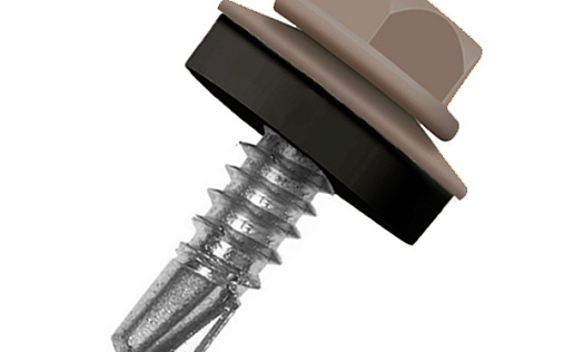 Кровельный саморез по металлу Daxmer 4,8x19 RAL 8003 (250 шт) сверло №2