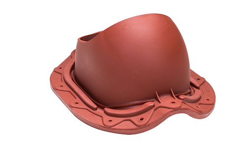 Проходной элемент Vilpe Muotokate Красный для металлочерепицы с профилем Monterrey