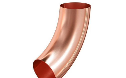 Колено трубы медное Aquasystem Элит 90 мм