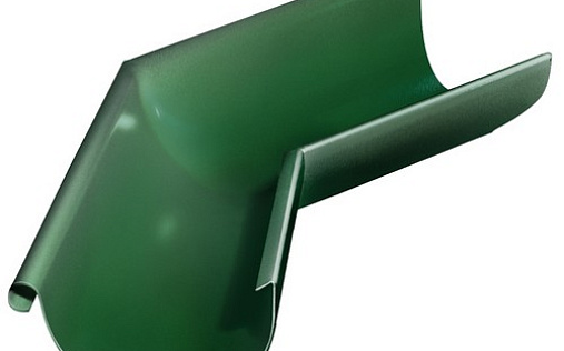 Угол желоба внешний Grand Line 135° 125 мм RAL 6005