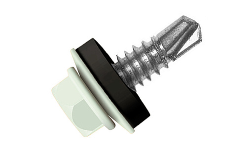 Кровельный саморез по металлу Daxmer 5,5x32 RAL 9016 (250 шт) сверло №3