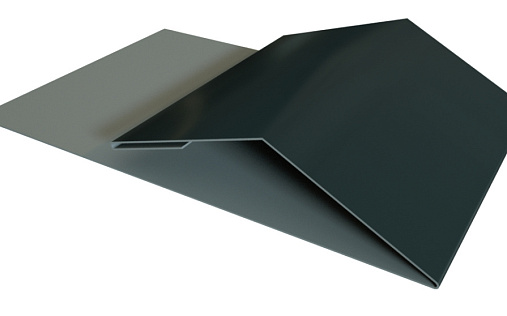 Планка финишная Блок-Хаус new Grand Line с покрытием PurPro 0,5 мм RAL 7016