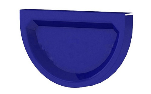 Заглушка для желоба Эконом 125 мм RAL 5005