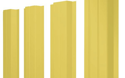 Штакетник Grand Line П-образный В с покрытием Полиэстер 0,4 мм RAL 1014