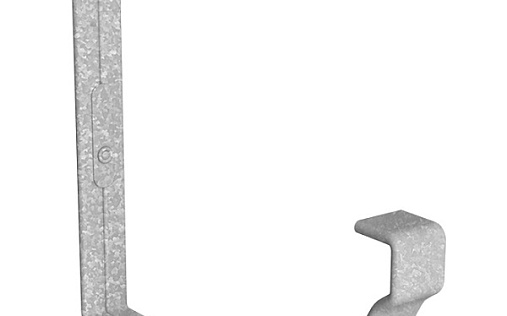 Крюк для крепления желоба универсальный 210 мм Grand Line Vortex Project Оцинкованный (Zn)