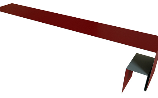 Планка околооконная сложная Блок-Хаус new 250x50x27 Grand Line с покрытием Satin 0,5 мм RAL 3005