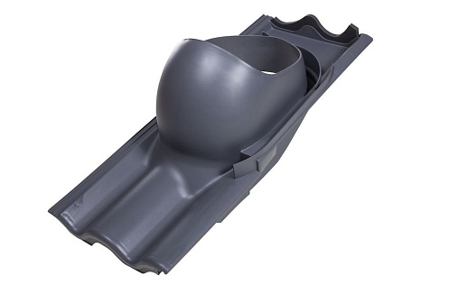 Проходной элемент Vilpe Tiili XL Серый для цементно-песчаной черепицы