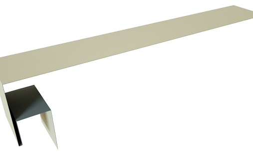 Планка околооконная сложная 250x50x18 (j-фаска) Grand Line с покрытием Satin 0,5 мм RAL 1015