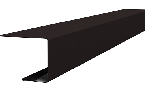 Планка завершающая для фальца Grand Line с покрытием Satin Matt 0,5 мм RAL 9005