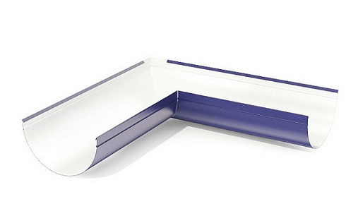 Внешний угол желоба 125 мм Эконом 90 градусов RAL 5005