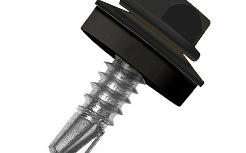 Кровельный саморез по металлу Daxmer 4,8x19 RAL 9005 (250 шт) сверло №2