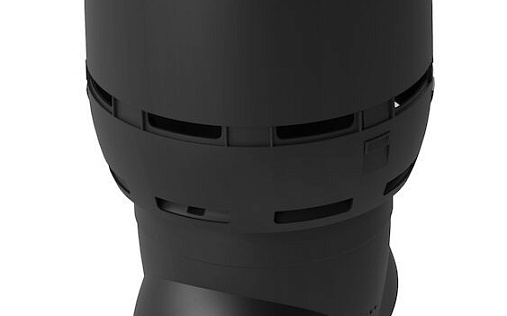 Вентиляционный выход Vilpe Flow XL диаметром 200/ИЗ/500 мм Чёрный