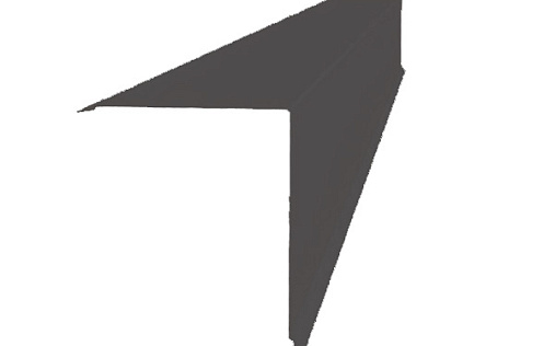 Планка конька односкатной кровли 160x160 Grand Line с покрытием Полиэстер 0,45 мм RR 32