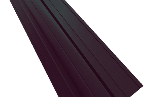 Фигурная планка верхней ендовы 70x70 Grand Line с покрытием Полиэстер 0,45 мм RAL 3005