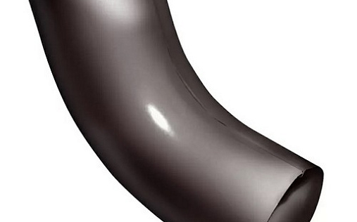 Колено трубы 60° Grand Line 100 мм RAL 8017