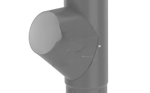 Тройник трубы Vegastyle 90 мм RAL 7024