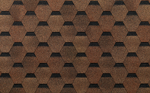 Гибкая черепица Docke Pie Eurasia Шестигранник Светло-коричневый