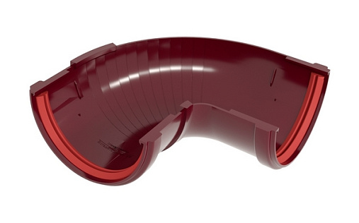 Угол желоба составной ПВХ 120 мм Grand Line Классика 90 - 150 градусов RAL 3005