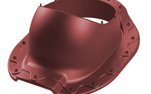 Проходной элемент Vilpe Aalto 2K Бордо для металлочерепицы с профилем Adamante