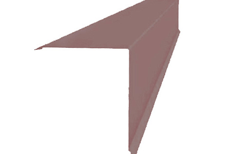 Планка конька односкатной кровли 160x160 Grand Line с покрытием Полиэстер 0,7 мм RAL 3005