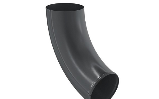 Отвод трубы Aquasystem Комфорт 90 мм RAL 7024