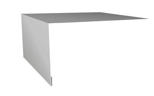 Планка околооконная простая 250x75 Grand Line с покрытием Полиэстер 0,45 мм RAL 9006