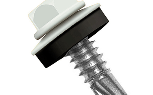 Кровельный саморез по металлу Daxmer 5,5x25 RAL 9003 (250 шт) сверло №3