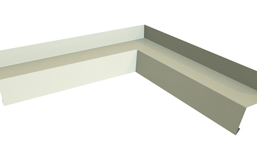 Угол отлива 50 внутренний Grand Line с покрытием Полиэстер 0,45 мм RAL 1015