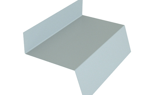 Отлив простой 50 Grand Line с покрытием Полиэстер 0,45 мм RAL 9006