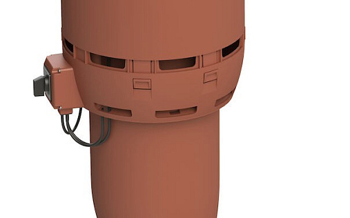 Вентилятор с шумопоглотителем Vilpe Flow ECo200P/700 Кирпичный