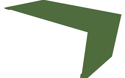 Мансардная планка Grand Line с покрытием Полиэстер 0,45 мм RAL 6002