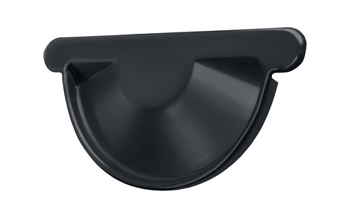 Заглушка желоба Grand Line Optima 125 мм RAL 7024