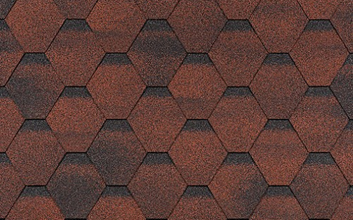 Гибкая черепица Shinglas Финская Sonata Красный