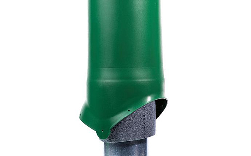 Вентиляционный выход Krovent Pipe-VT 125is диаметром 125/ИЗ/500 мм Зелёный