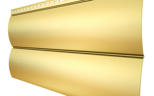 Металлический сайдинг Grand Line БлокХаус New RAL 1014 с покрытием Drap 0.45 мм