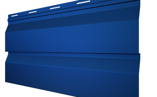 Металлический сайдинг Металл Профиль Корабельная доска RAL 5005 с покрытием Полиэстер 0.5 мм