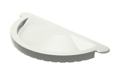 Заглушка желоба 125 мм Металл Профиль Foramina RAL 9010