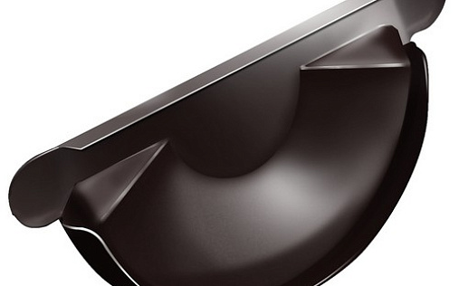 Заглушка желоба Grand Line 125 мм RAL 8017