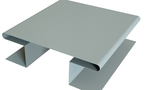 Планка H-образная стыковочная сложная Grand Line с покрытием Satin 0,5 мм RAL 9006