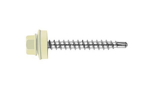 Кровельный саморез по дереву Daxmer 4,8x50 RAL 9002 (150 шт) сверло №1