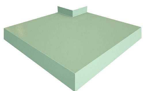 Угол отлива 250 внешний Grand Line с покрытием Полиэстер 0,45 мм RAL 6019